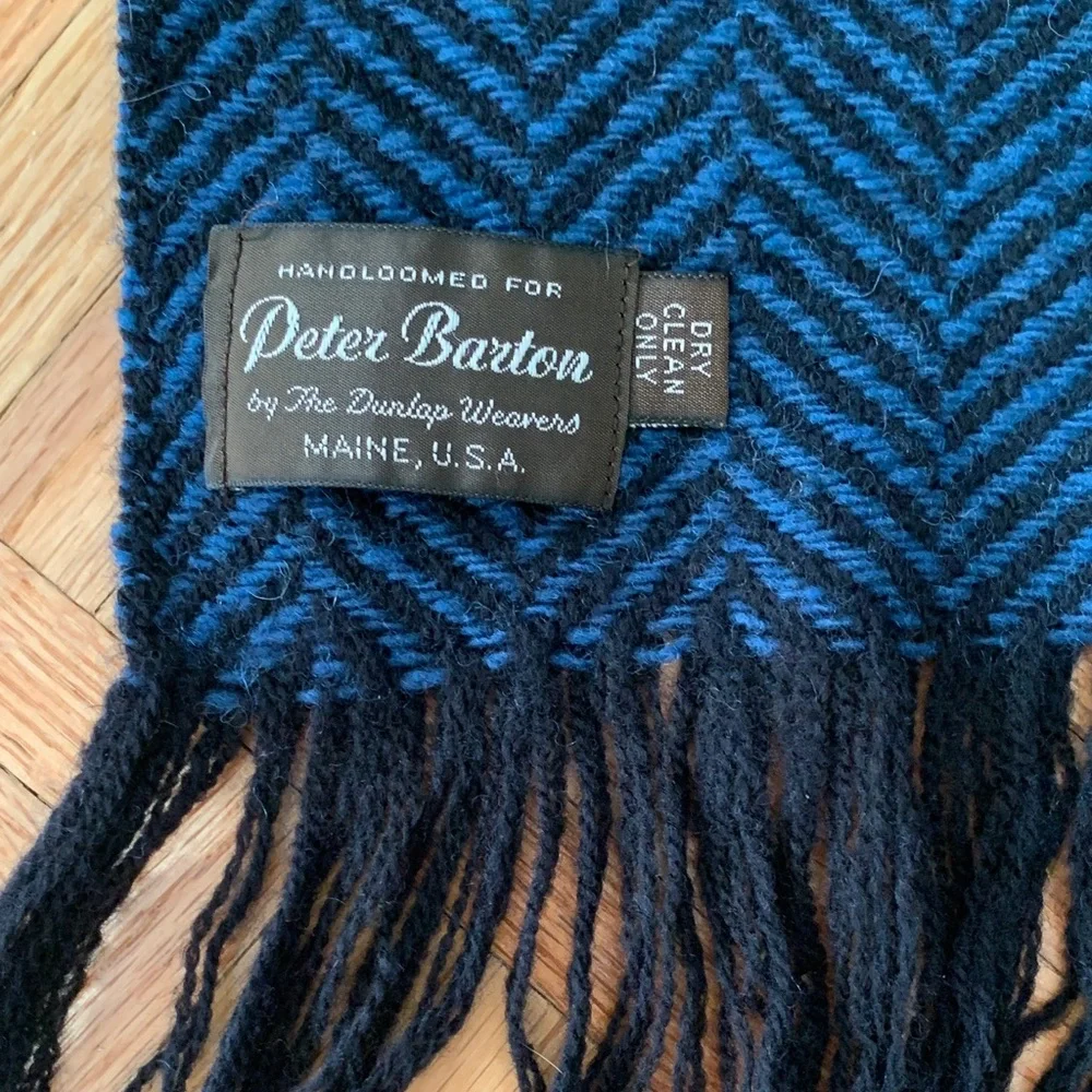 72” x 15” Peter Barton Handloomed Scarf by The Dunlap Weavers Herringbone